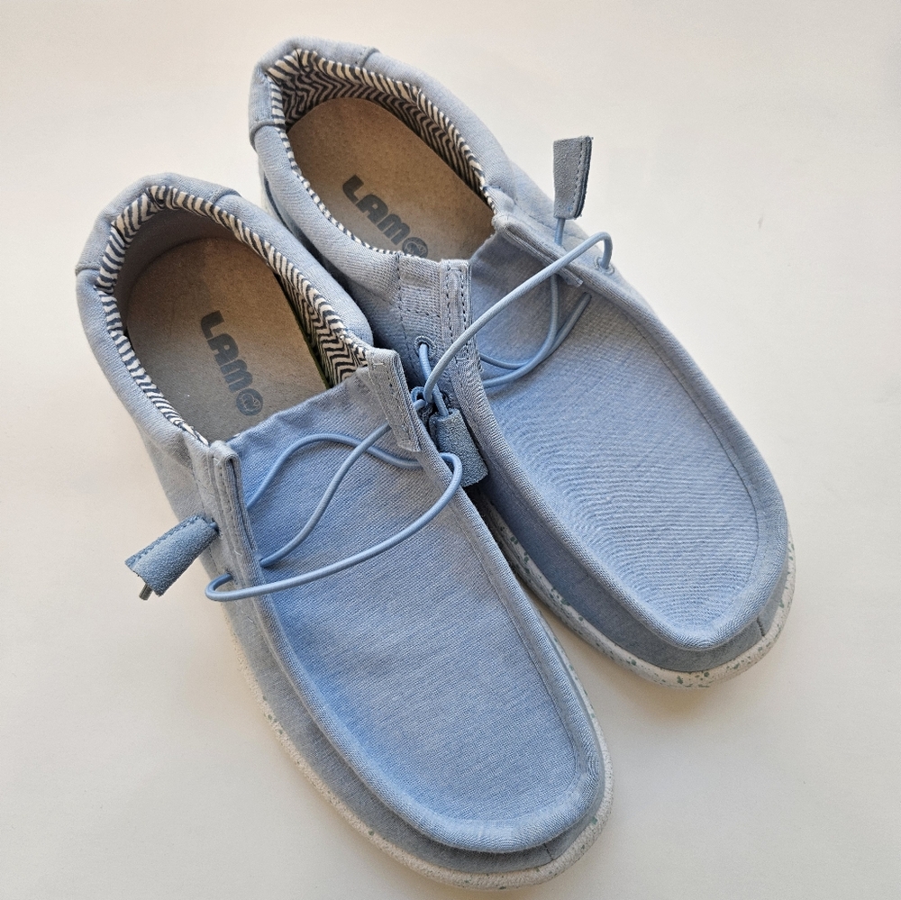 LAMO Women's Paula Breeze Casual Shoes Moc Sky Blue Slip-On Loafers - Picture 5 of 5